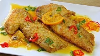 Fried Snapper In A Zesty Orange Ginger Sauce  CaribbeanPot com [upl. by Etka]