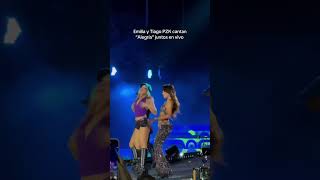 Emilia y Tiago PZK cantan “Alegría” en vivo en el Estadio de Vélez [upl. by Shaner824]