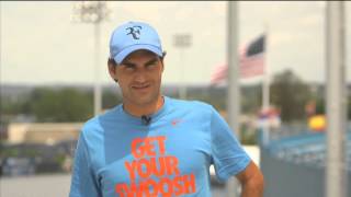 Cincinnati 2013 Preview Interview Federer [upl. by Bores]