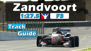 iRacing F3 Zandvoort Track Guide  1275  2024 Season 1 [upl. by Pierpont]