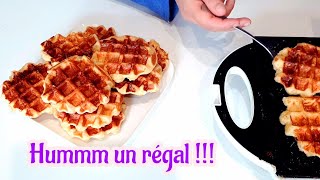 Recette de Gaufres de Liège inratables quotla meilleure recettequot LIEGE WAFFLE RECIPE [upl. by Otrevogir]