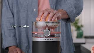 KitchenAid Go™ Cordless Citrus Juicer Set Up Use and Care [upl. by Wetzell]