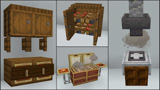 Minecraft 40 Kitchen Build Hacks and Ideas [upl. by Nilyam500]