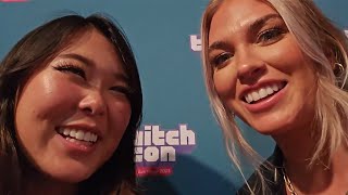 Emily sneaks in to meet QTCinderella at TwitchCon [upl. by Ruthi754]