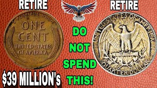 Top 50 BAD CONDITION WHEAT PENNIES RARE QUARTER DOLLAR COINS WORTH A LOT OF MONEY PENNY TO LOOK FOR [upl. by Hamford]