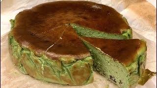 Matcha Burnt Cheesecake 烧焦抹茶芝士蛋糕 [upl. by Suryc]