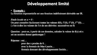 Développement limité  introduction notation [upl. by Latrina]