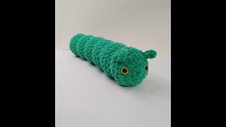 Caterpillar Crochet Tutorial and Free Pattern No Sew [upl. by Nellda]