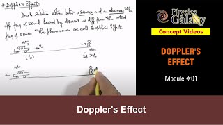 Class 11 Physics  Dopplers Effect  1 Dopplers Effect  For JEE amp NEET [upl. by Shaikh]