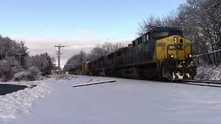 HD CSXT and Keolis Trains on Former Pan Am District 2 Mid to End January 2023 [upl. by Namra]