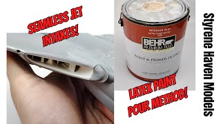 How To  Seamless Scale Model Jet Intakes Using The Latex House Paint Pour Method No Sanding [upl. by Haldeman]