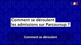 Parcoursup 2024  comment se déroule la phase d’admission [upl. by Largent]