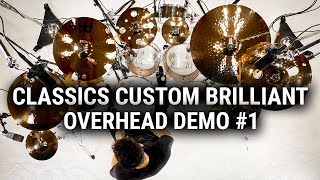 Meinl Cymbals  Classics Custom Brilliant  Overhead Demo 1 [upl. by Voltz]