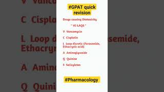 Drugs causing Ototoxicity with trickspharmacology gpat pharmacy pharmacist shortsfeed pharma [upl. by Lumbye]