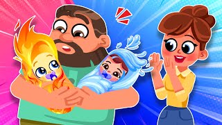 Fire And Water  New Baby in the Family  More Funny Kids Songs by Comy Zomy [upl. by Ferdinana]