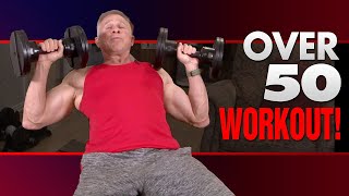 FULL BODY Muscle Building Workout For Men Over 50 [upl. by Jobyna]