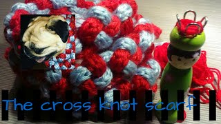 The cross knot scarf De kruis knoop sjaal [upl. by Lesh326]