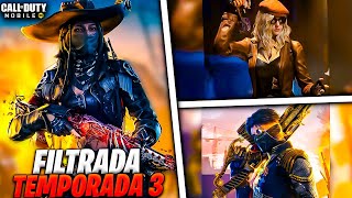 SE FILTRA TODO PERSONAJE LEGENDARIA  NUEVAS SKINS DE ARMAS en COD MOBILE TEMPORADA 3 LoboJz [upl. by Gabbie]