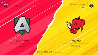 EN Alliance VS Rhyno  Betswapgg Winter Cup  Day 3 BO3  csgo live [upl. by Lihka]