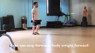 How to do a Weighted Alternating Forward Lunge [upl. by Aseneg]