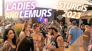 STURGIS Motorcycle Rally 2023 LADIES And LEMURS [upl. by Eicyak]