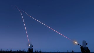 ArmA 3  US CRAM Firing Tracers  US Military Base shot Down Fighter Jet  Phalanx CIWS [upl. by Landry]