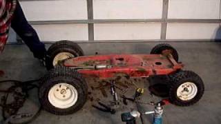 Home made RC car from a lawn tractor part 2 [upl. by Leanahtan393]