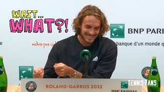 Stefanos Tsitsipas to journalist quotI can give it to Youquot  Roland Garros 2022 HD [upl. by Are]