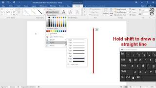 How To Insert Vertical Lines In Word [upl. by Conal]