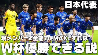 【日本代表】今のメンバーの能力を全てMAXにすればW杯優勝できる説！ [upl. by Sej]