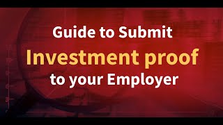 Investment Proof Submission Income Tax Declaration  Save taxes  FY 202324 [upl. by Alon]