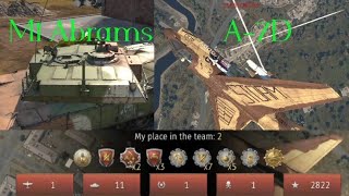 M1 Abrams amp A7D Corsair II Combo  War Thunder Gameplay [upl. by Henryetta883]