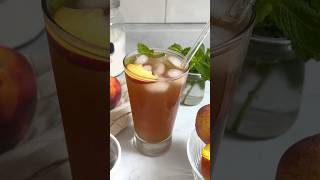 Summer Refreshing Recipe  Homemade peach iced tea 🍑☀️ shorts [upl. by Nahtaneoj285]