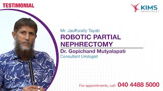 Robotic Partial Nephrectomy  Dr Gopichand Mutyalapati  Mr Jauffurally Tayab [upl. by Fielding580]