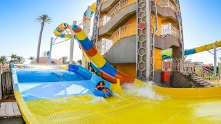 Turbulance Water Slide at Ali Baba Palace Hurghada [upl. by Madra]