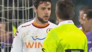 FIGHT  Dodo vs Juan Cuadrado  Fiorentina 01 AS Roma [upl. by Niliak981]