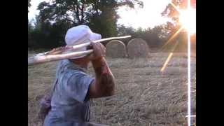 atlatl part 33testing the stuff  Speerschleuder [upl. by Thorin]