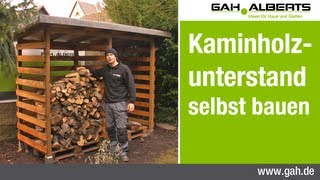 GAHAlberts Bau eines Kaminholzunterstands [upl. by Rieth]