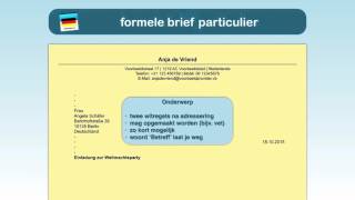 Duits schrijven 4 de persoonlijke brief [upl. by Denman]