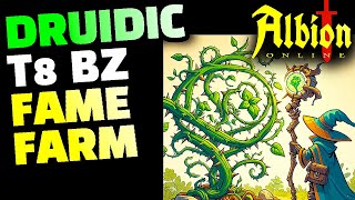 Albion Online T8 Black Zone Druidic Fame Farming [upl. by Ydnarb]