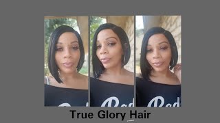 Cute amp Easy  Asymmetrical Bob Wig quotLindaquot  Ft True Glory Hair [upl. by Avner684]