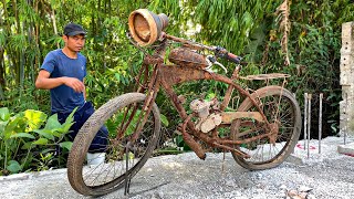 Motorized Bicycle Restoration  Restore Bicycle FLYER DELUXE 6 Forgotten [upl. by Htidirem]