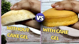 Cake Gel Sponge vs Normal Cake Sponge [upl. by Nwhas637]