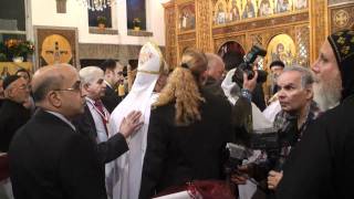 Weiding van de Koptische kerk Den Haag door Paus Anba Shenouda III [upl. by Sosna]