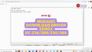 Cara Download Driver Xerox DC 236 286 336 386 Dengan Mudah [upl. by Ecirpak20]