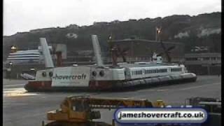 Dover to Calais SRN4 Hoverspeed Hovercraft Last Day Flights 24 Princess Anne Princess Margaret [upl. by Enelrae]