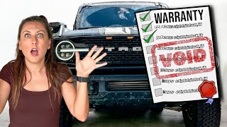 Will This Mod Void Your Bronco Warranty The Truth [upl. by Isied526]