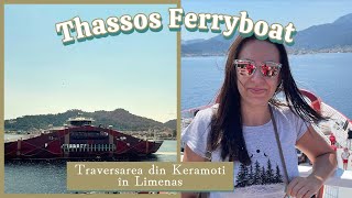 ⚓ Ferryboat 🚢 Keramoti  Thassos 🎞️ Greece 🇬🇷 [upl. by Strain]