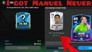 I got Manuel Neuer from 7589 pack exchangehow to play gem challenge in FIFAmobilegaming fifa [upl. by Alacim]