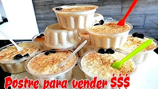 POSTRE PARA VENDER POSTRE frió SIN horno para negocio con POCOS ingredientes GELATINA DE ARROZ [upl. by Ennaoj]